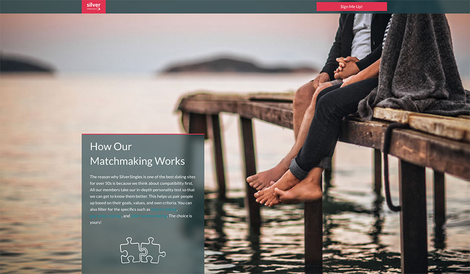 SilverSingles Dating Website Features