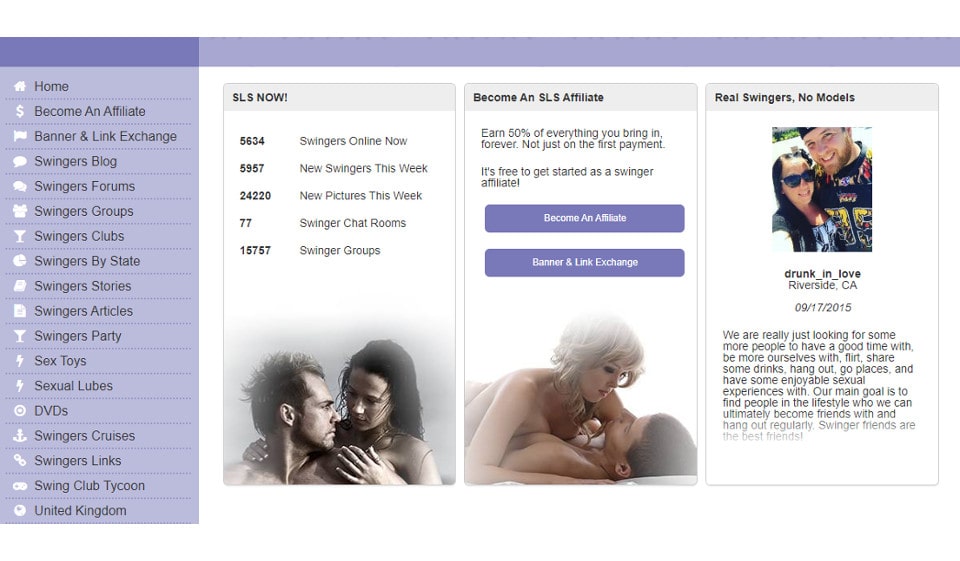 SwingLifestyle Dating Website Features