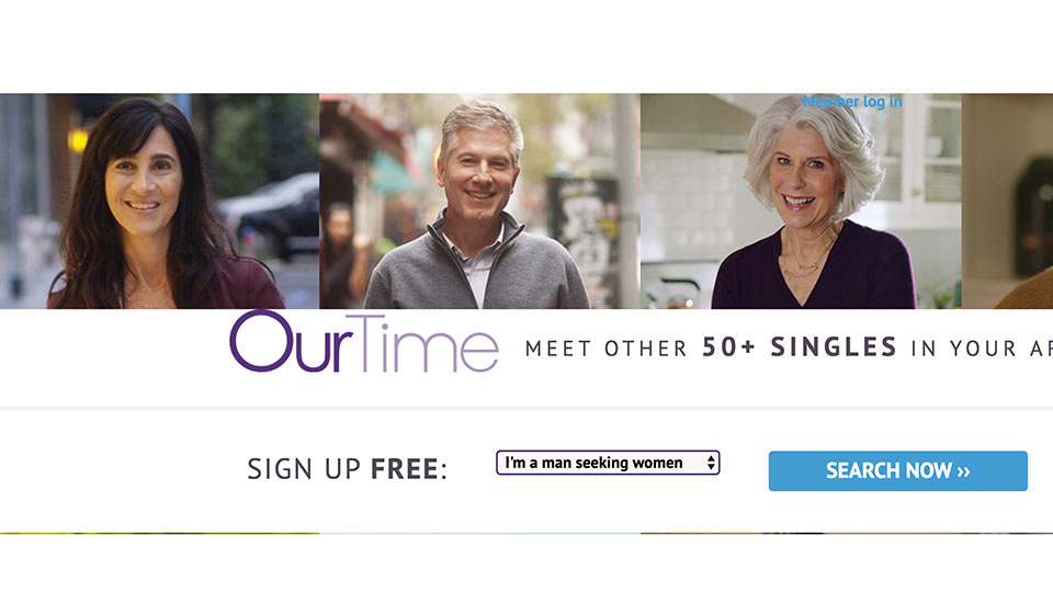 OurTime dating website features