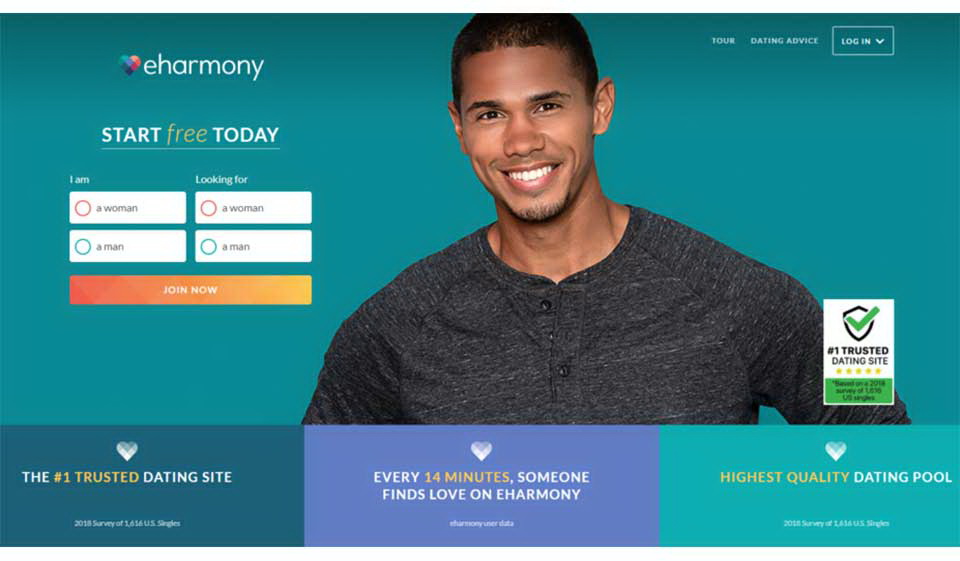 eHarmony is an online dating app