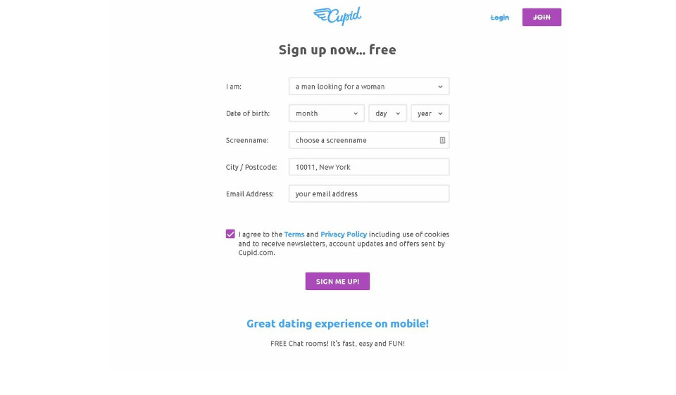 Describe about the Profile interface of Cupid