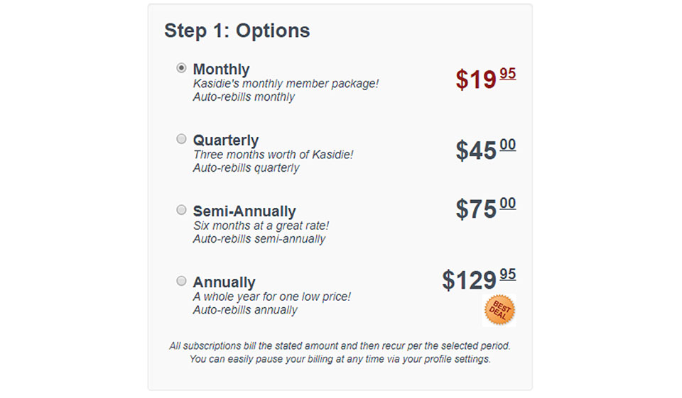 Kasidie Membership Subscription and Price