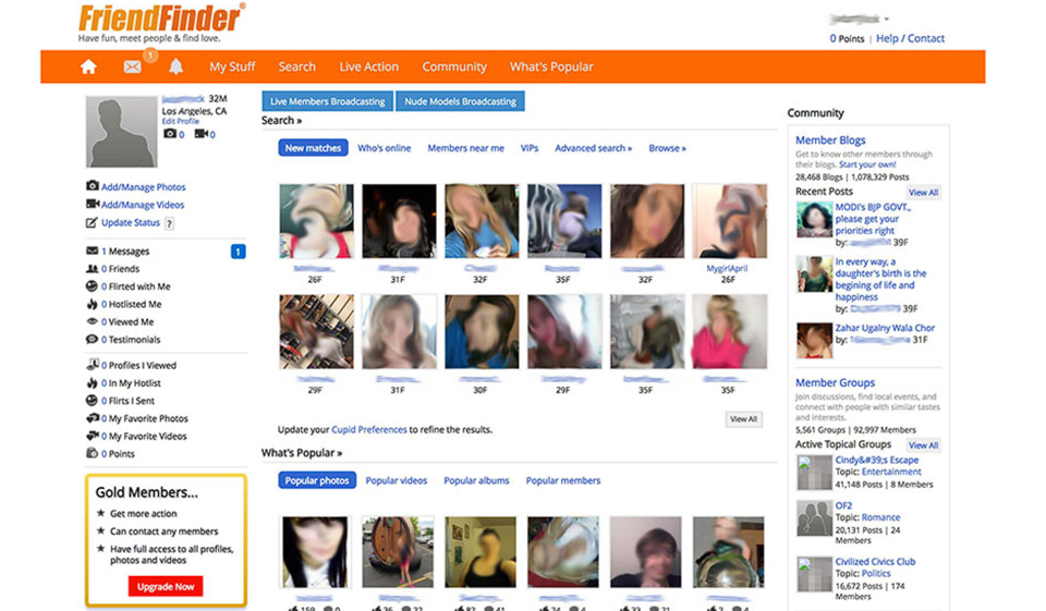Matches and Communication on the Site